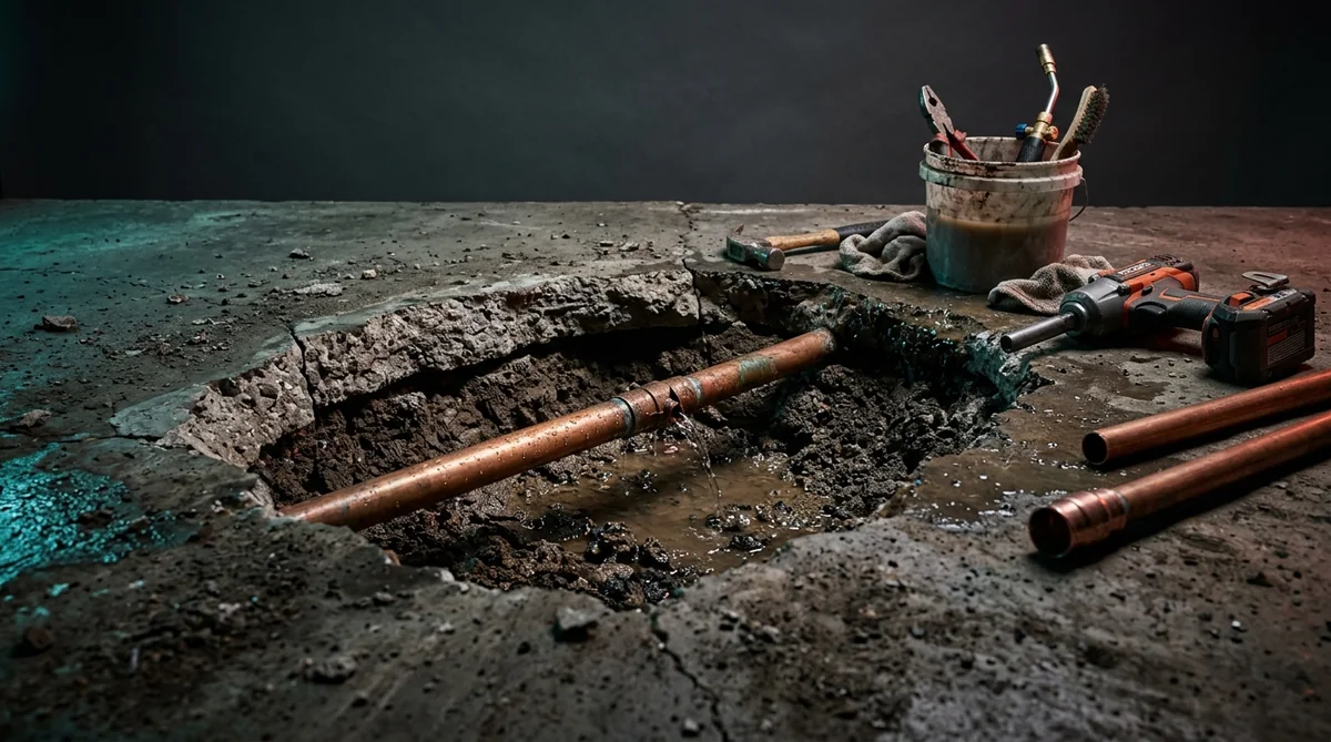 Slab leak detection & repair in San Antonio — First Response San Antonio